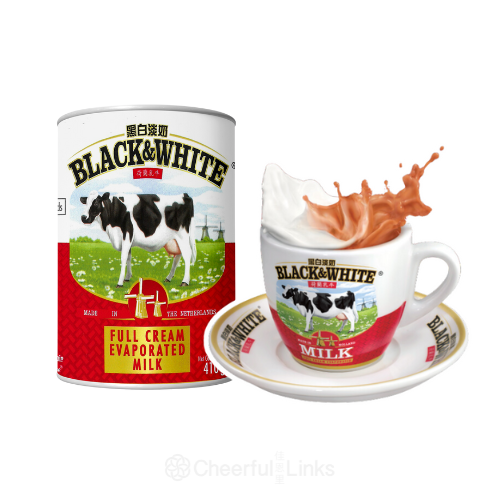 Black and White Evaporated Milk