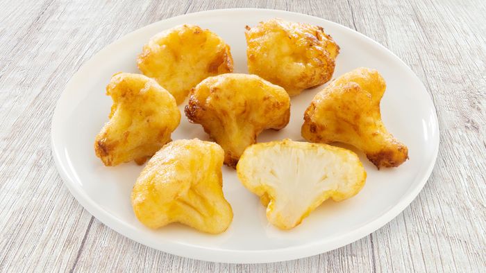 Battered vegetables 