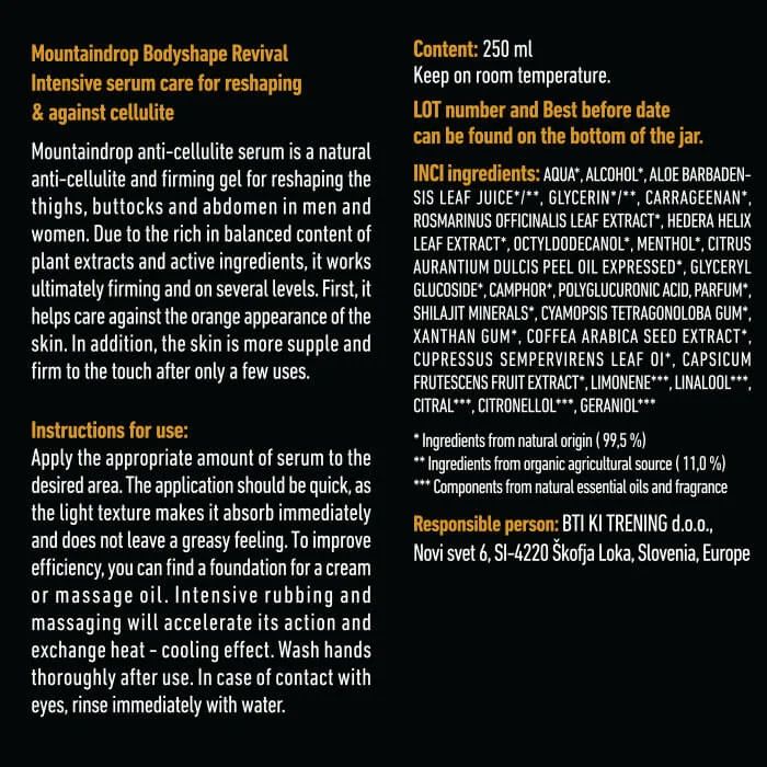 Mountaindrop® Bodyshape Revival 250ml