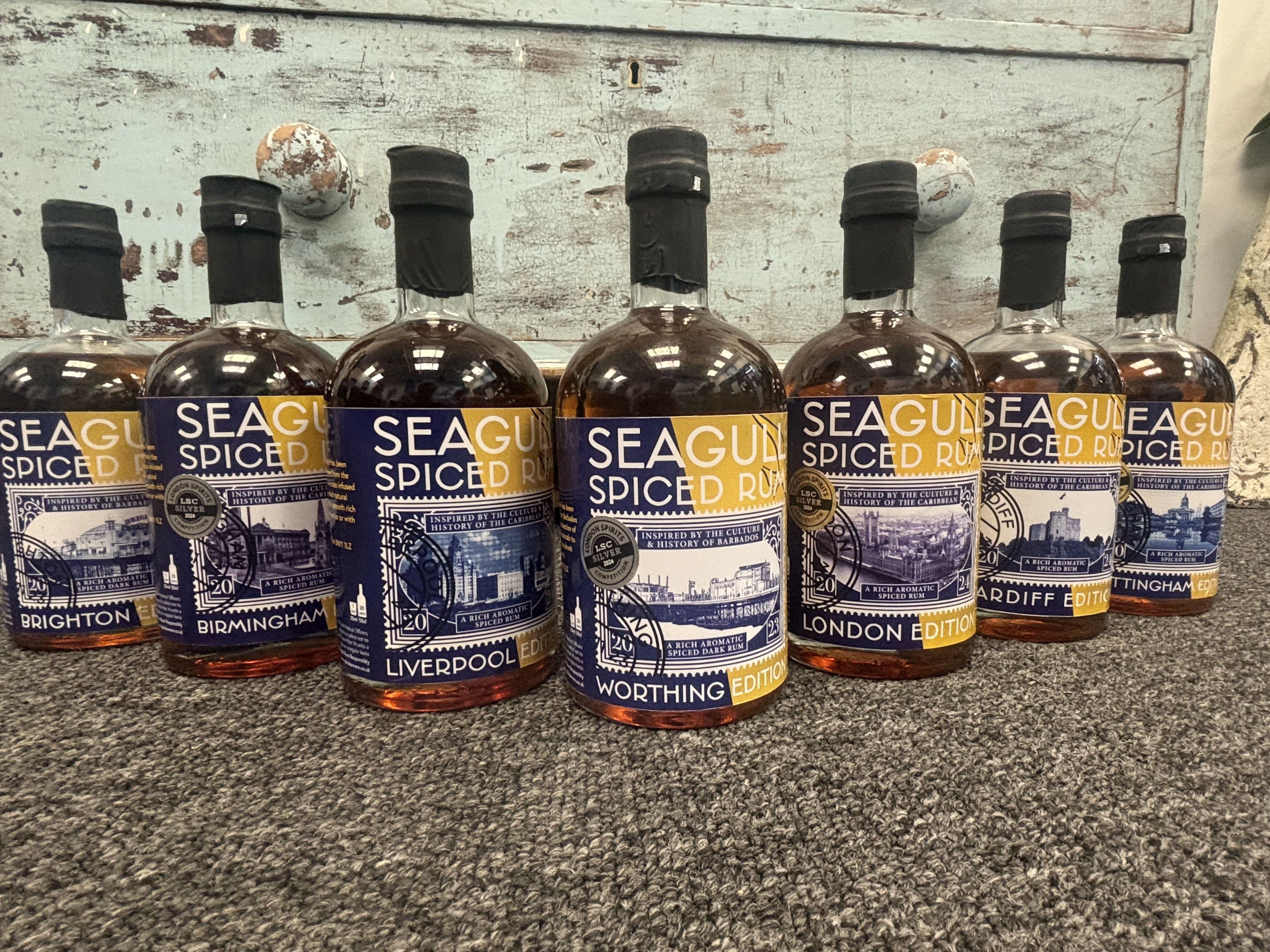 Seagull Spirits Gin and Rum city and town designs