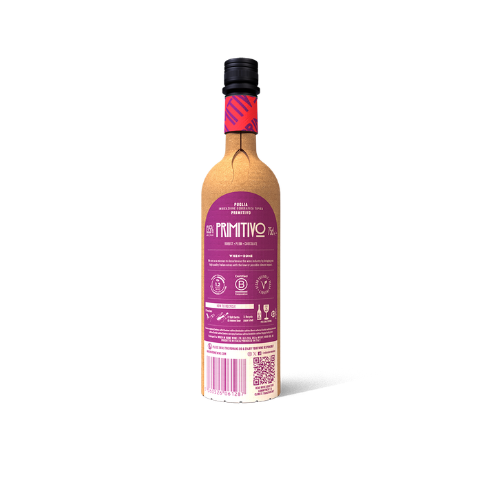 When in Rome Wine Primitivo 750ml Paper Bottle