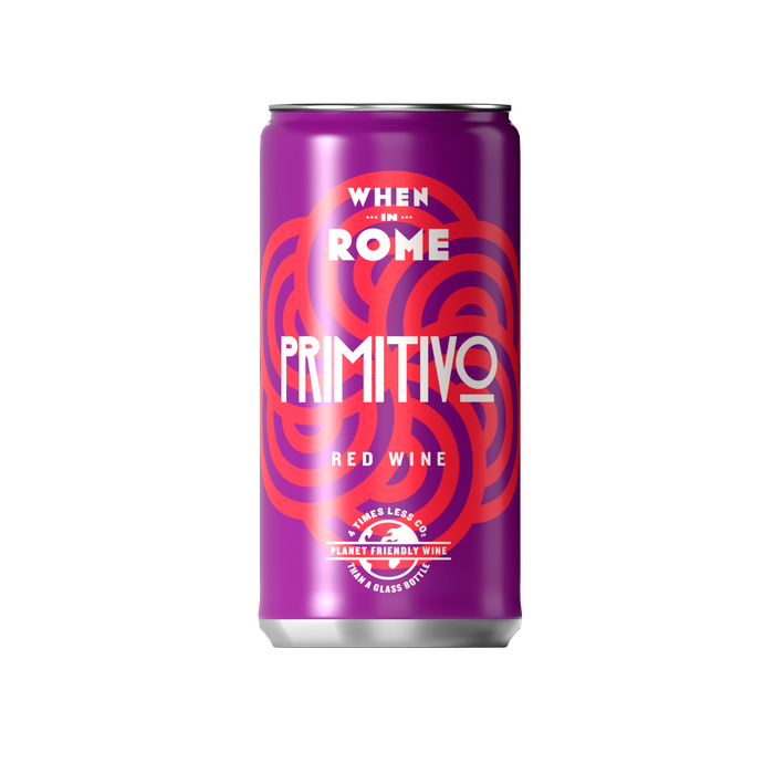 When in Rome Wine Primitivo -187ml can 