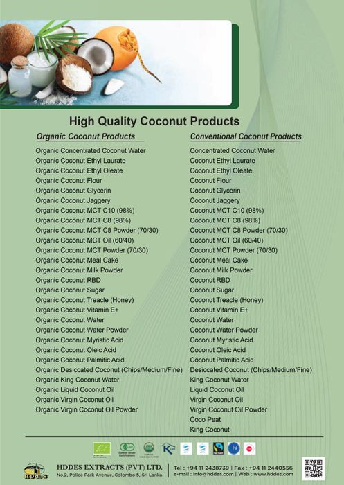 High Quality Coconut Products