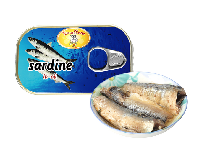 Canned sardine in Vegetable Oil 125G