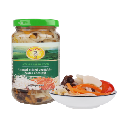 Canned mixed vegetables water chestnut