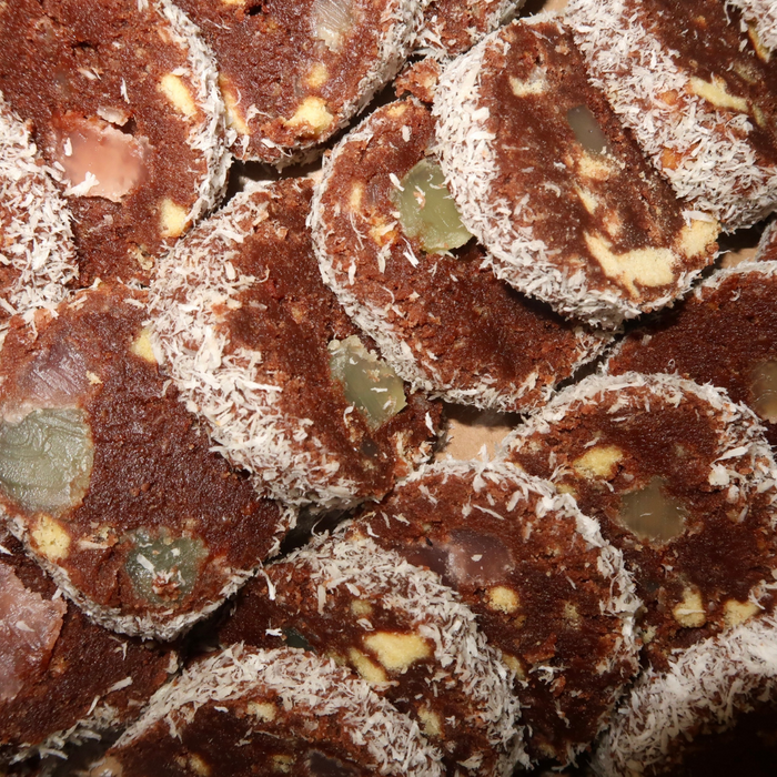 Lactose Free Biscuit Salami Cake