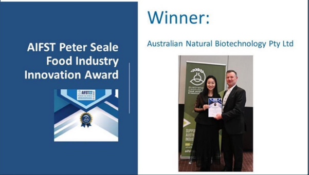 AIFST Peter Seale Food Industry Innovation Award 2022-Winner