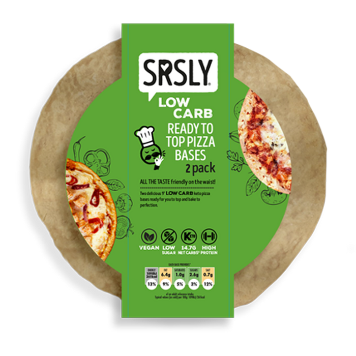 SRSLY Low Carb Ready to Top Pizza Bases IFE, International Food