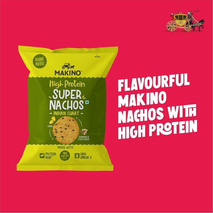 Makino High Protein Super Nachos Indian Chaat - 60 Grams