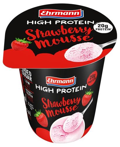 High Protein Strwawberry Mousse