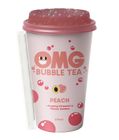 OMG Bubble Tea Peach With Strawberry Popping Bubbles