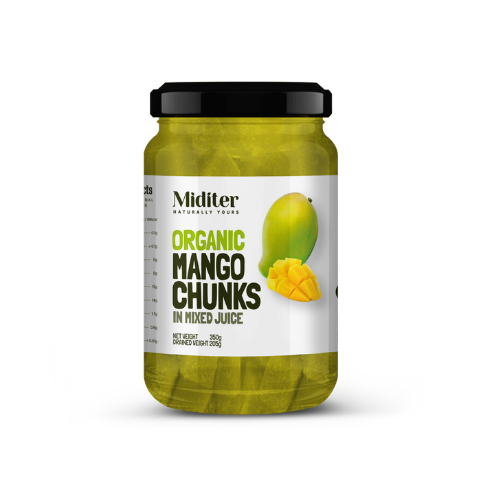 Organic Mango Chunks in Mixed Juice IFE, International Food & Drink