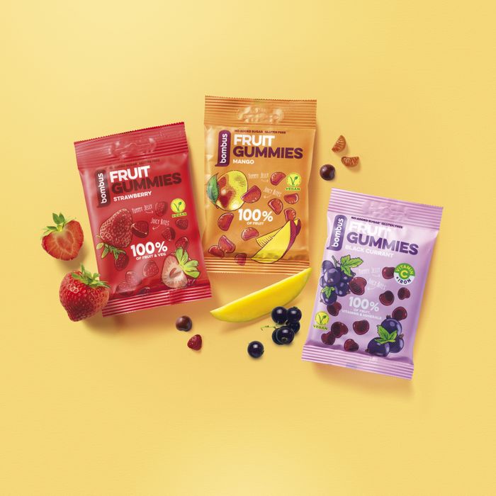 Bombus Fruit Gummies IFE, International Food & Drink Event 2024