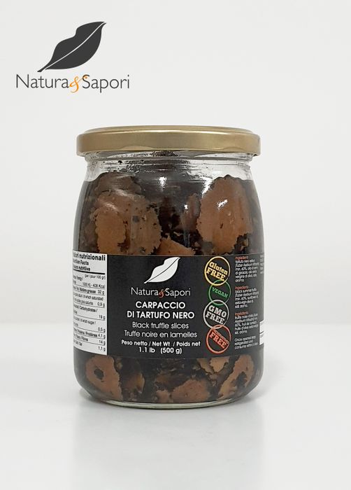 Black truffle carpaccio (slices) 80g - 180g - 500g