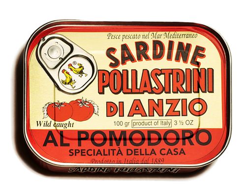 Sardines with tomatoes and olive oil