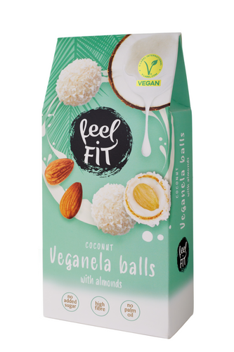 Feel FIT Coconut Veganela balls with almonds