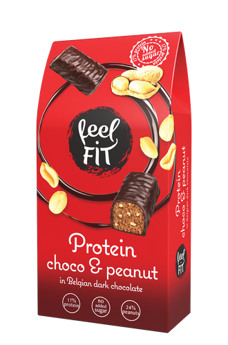 Feel Fit Protein choco & peanut in dark chocolate