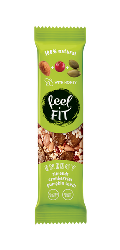 feel FIT Energy bar: almonds, cranberries, pumpkin seeds
