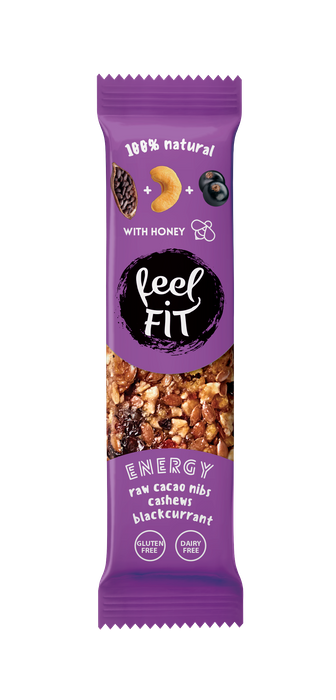 feel FIT Energy bar: almonds, cranberries, pumpkin seeds