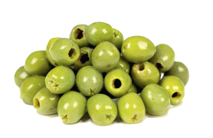 Pitted Castelvetrano olives in brine - bucket 1.5 kg
