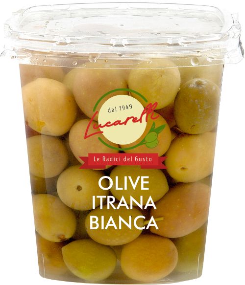 Itrana green olives in brine bucket 900g / bucket 220g IFE