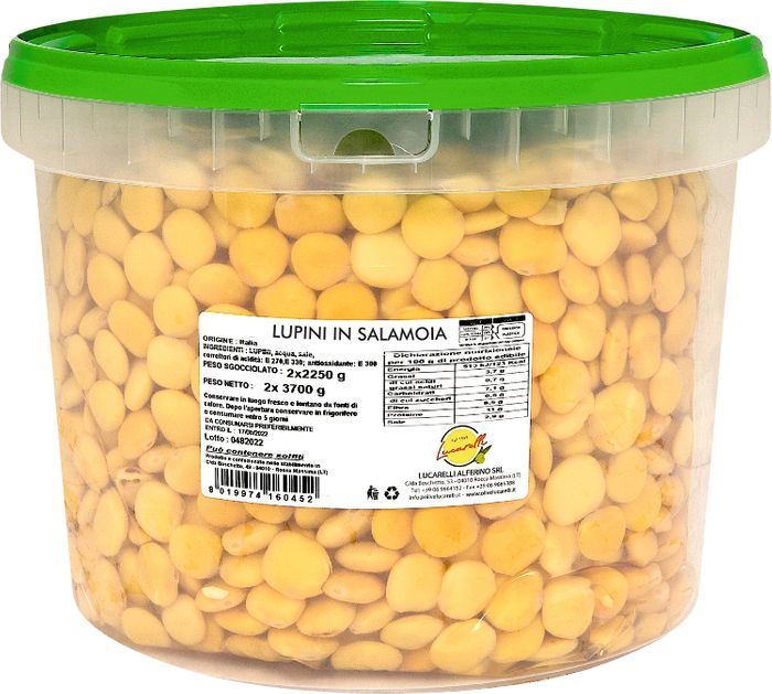 Lupin beans in brine -  bucket 4kg / bag 500g