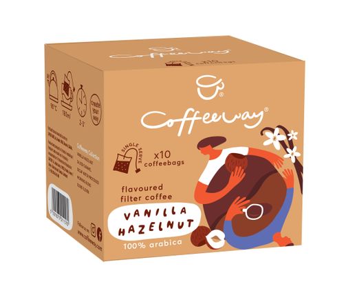 Vanilla Hazelnut Flavoured Coffee Bags x10 75g