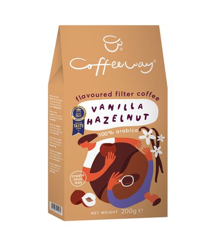 Vanilla Hazelnut Flavoured Ground Coffee 200g
