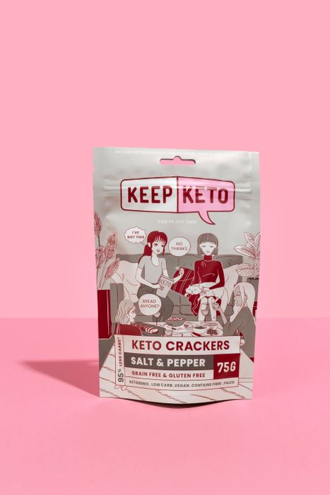 Keep Keto Salt and Pepper Crackers