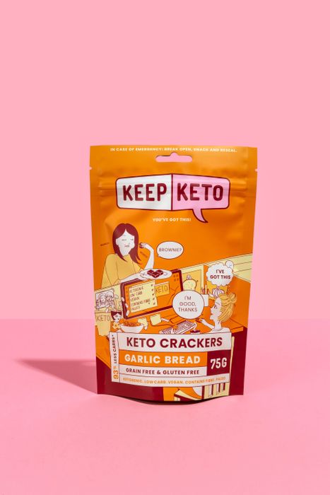 Keep Keto Garlic Bread Crackers