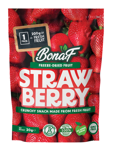 Bonaf Whole Strawberry Freeze Dried Healthy Snacks (Fruit)