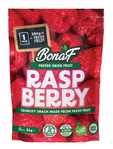 Bonaf Freeze Dried Raspberry Healthy Snacks (Fruit)