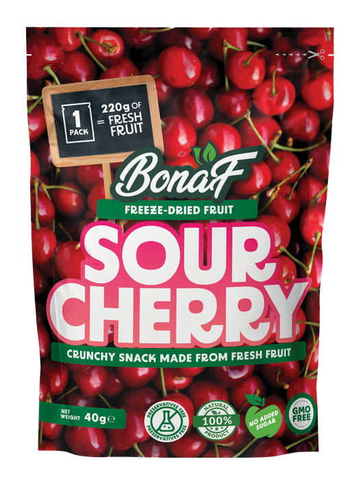 Bonaf Freeze Dried Sour Cherry Healthy Snacks (Fruit)