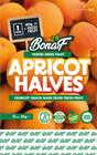 Bonaf Apricot Halves Freeze Dried Healthy Snacks (Fruit)