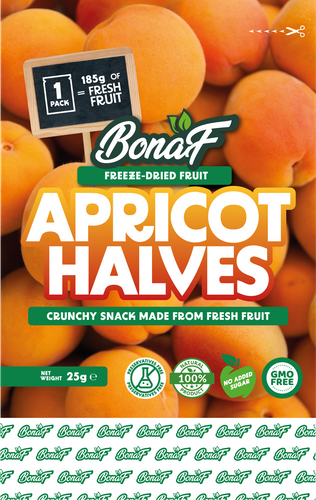 Bonaf Apricot Halves Freeze Dried Healthy Snacks (Fruit)