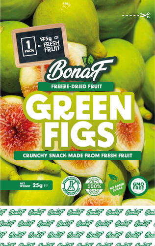 Bonaf Green Figs Freeze Dried Healthy Snacks (Fruit)