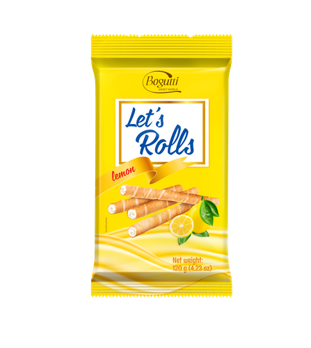 Let's rolls - wafer rolls with lemon cream