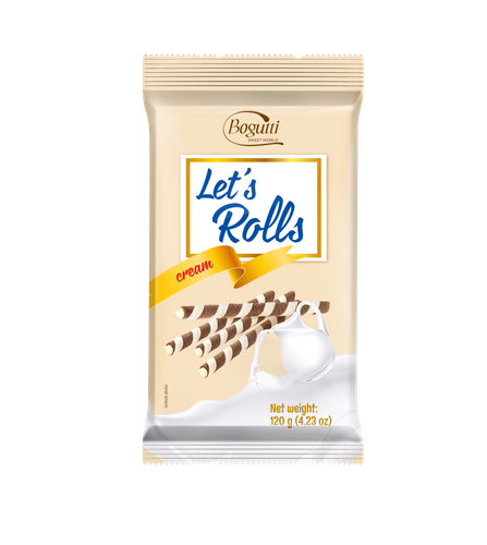 Let's rolls - wafer rolls with cream filling