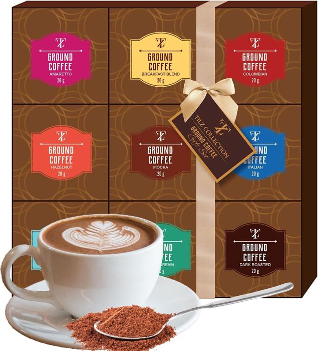 9 Flavoured Ground Coffee Gift Set