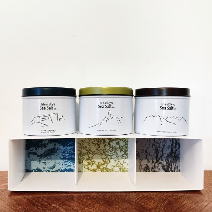 A Taste of Skye - 3 x 120g Natural and Flavoured Sea Salts Gift Set