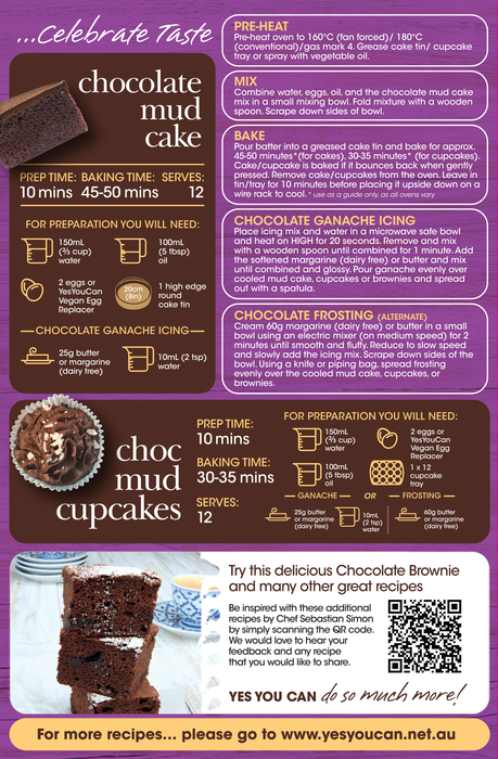 YesYouCan Chocolate Mud Cake Mix