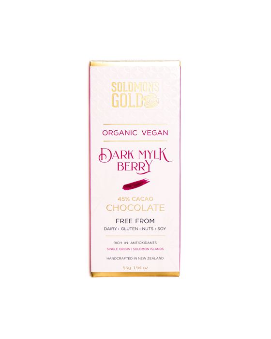 Dark Mylk Berry Vegan Chocolate 45%