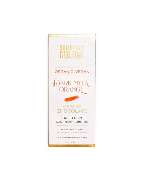 Dark Mylk Orange Vegan Chocolate 45%