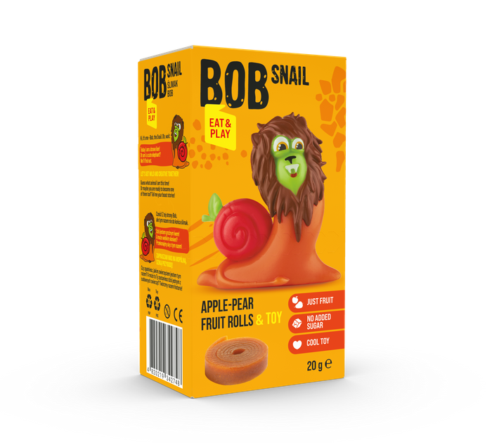 Fruit Roll 20g + Toy Eat&Play TM BOB SNAIL