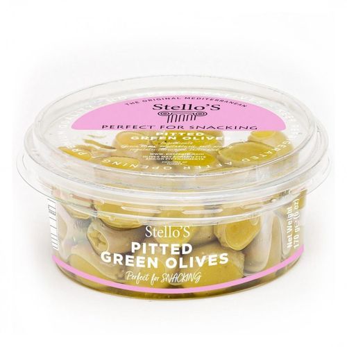 Stellos Pitted Green Olives