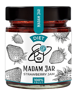 Diet Strawberry Jam - Madam Jar - Flora