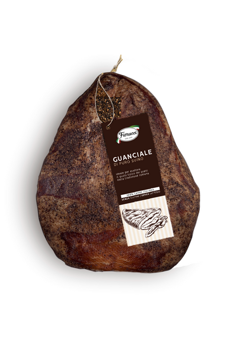 Guanciale, awarded by Gambero Rosso