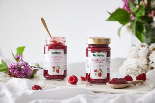 Raspberry extra jam - reduced sugar 250g