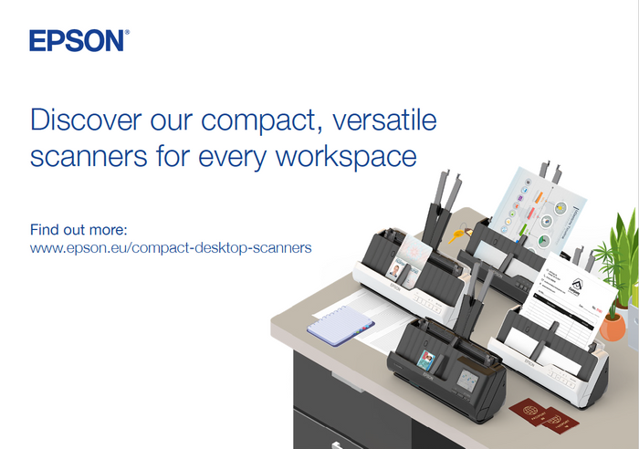 Discover Epson's new range of compact desktop scanners
