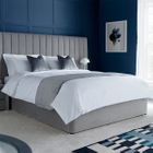 Luxury Cotton Micro Stripe 300 Thread Count Duvet Cover - White